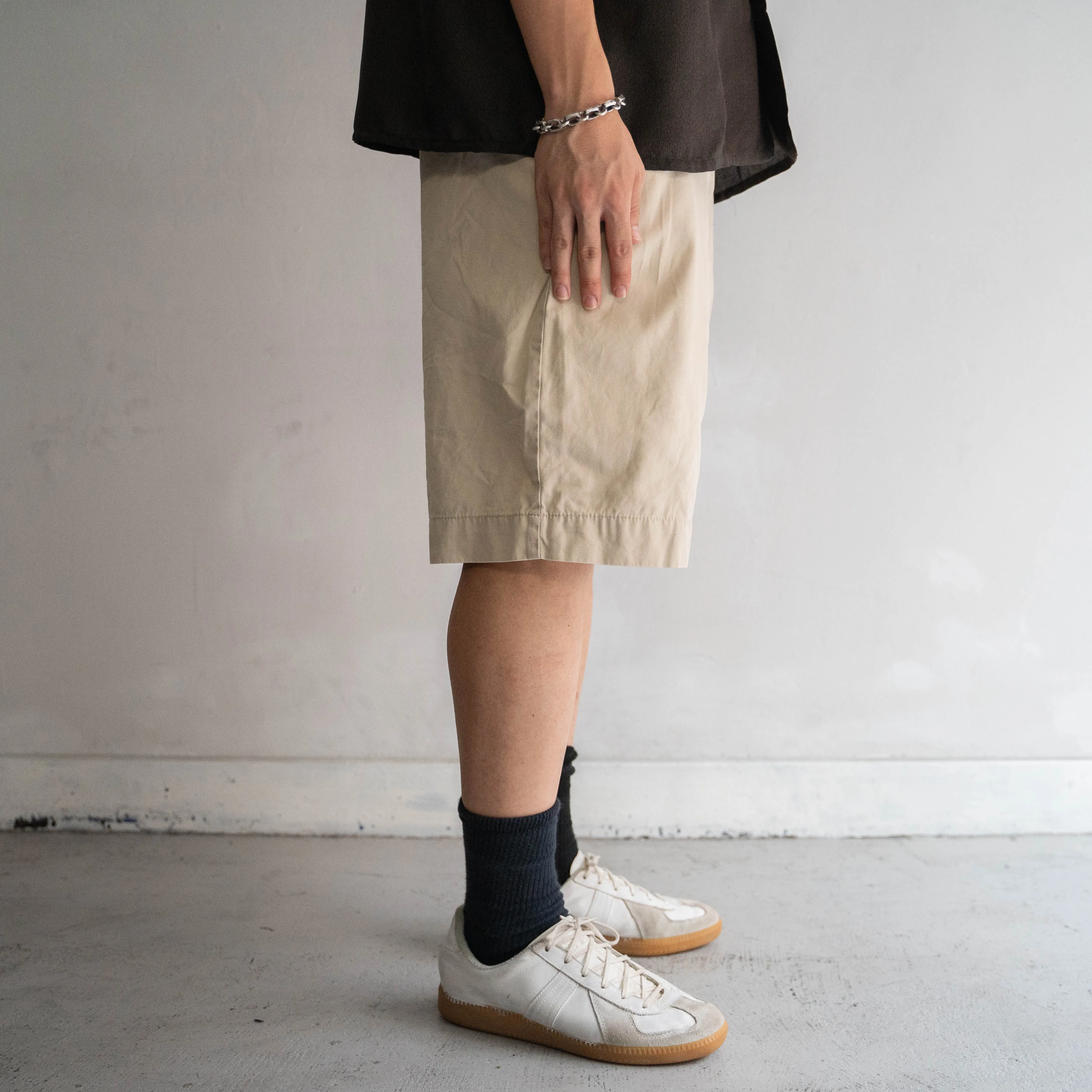 1990s Ralph Lauren beige color chino shorts