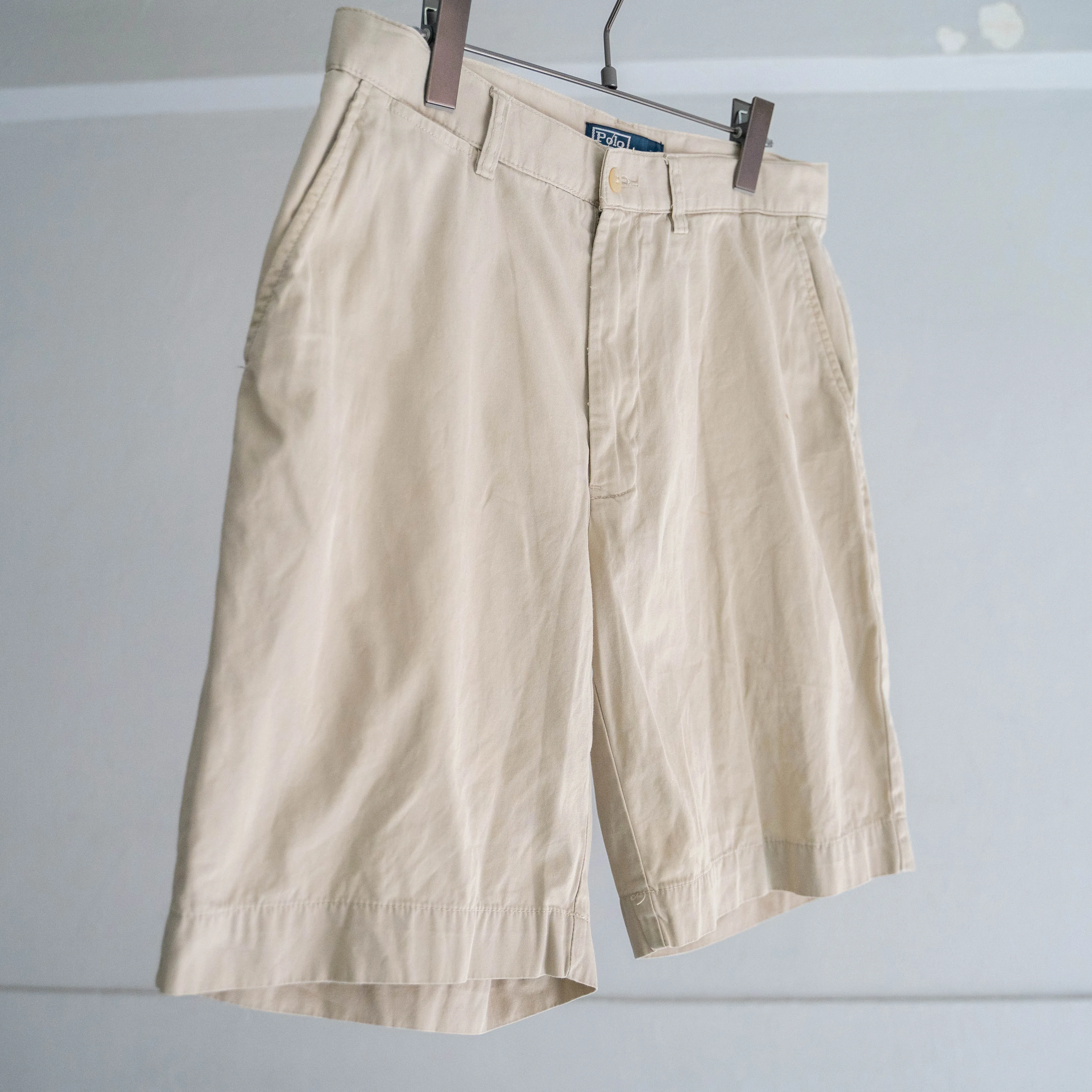 1990s Ralph Lauren beige color chino shorts
