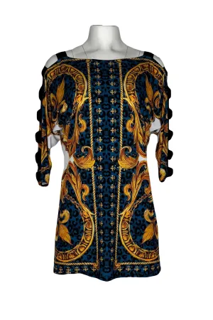 3/4 detailed dolman sleeve single layer tunic