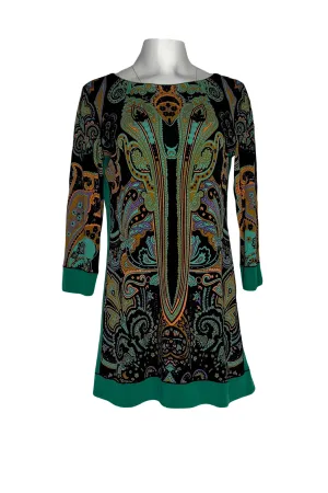 3/4 sleeve banded lined tunic