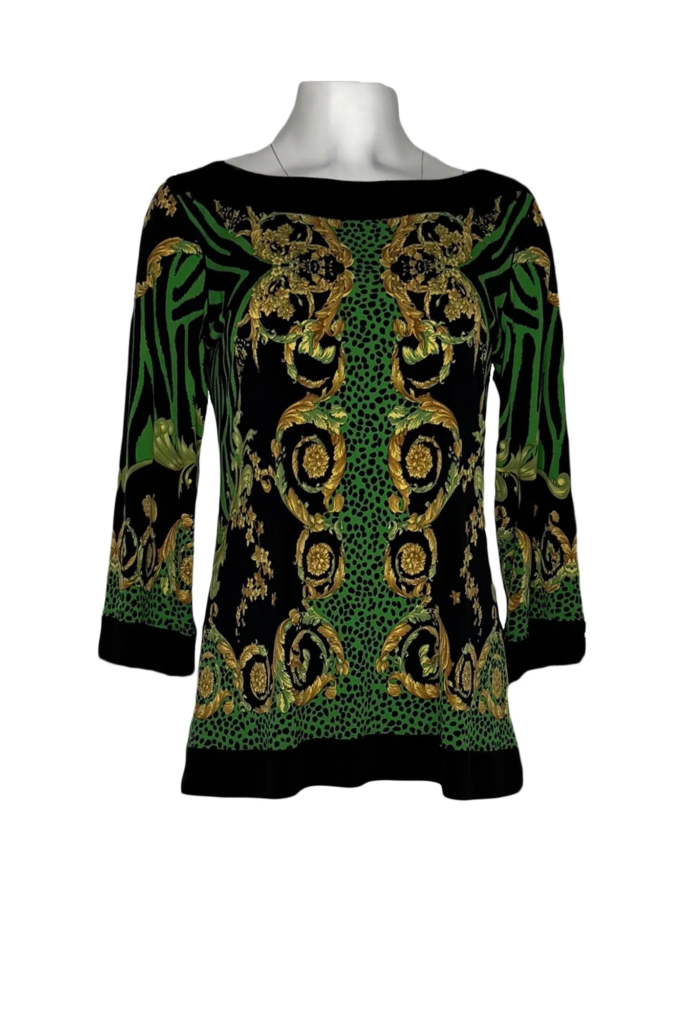 3/4 sleeve banded single layer tunic