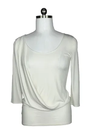 3/4 sleeve fold back tunic