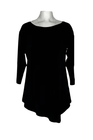 3/4 sleeve overlap layers tunic