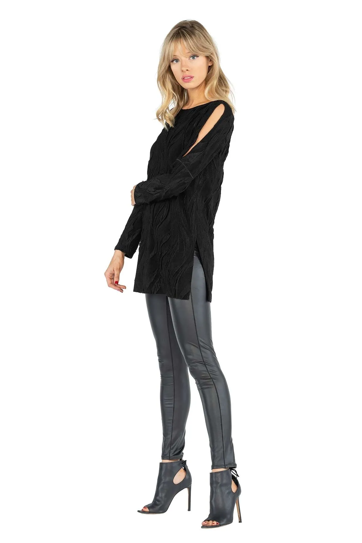3/4 Slit Sleeve w/ Cuff Simple Tunic