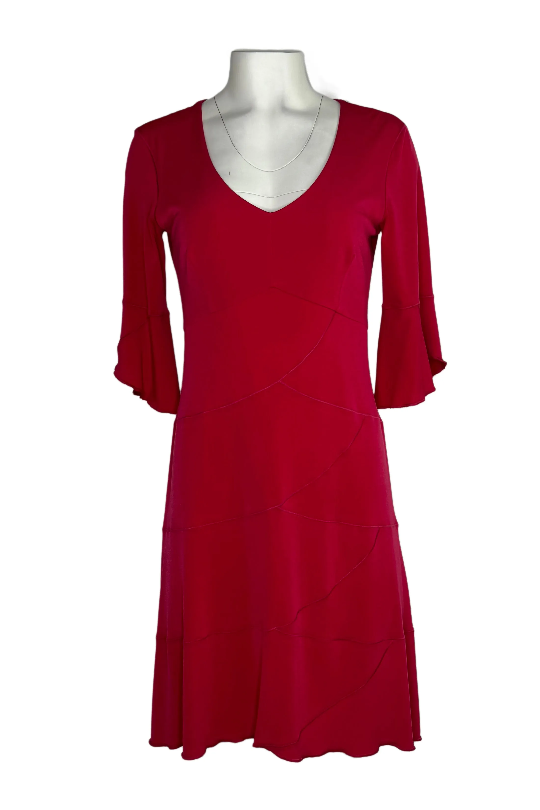 4 tier short 3/4 sleeve dress