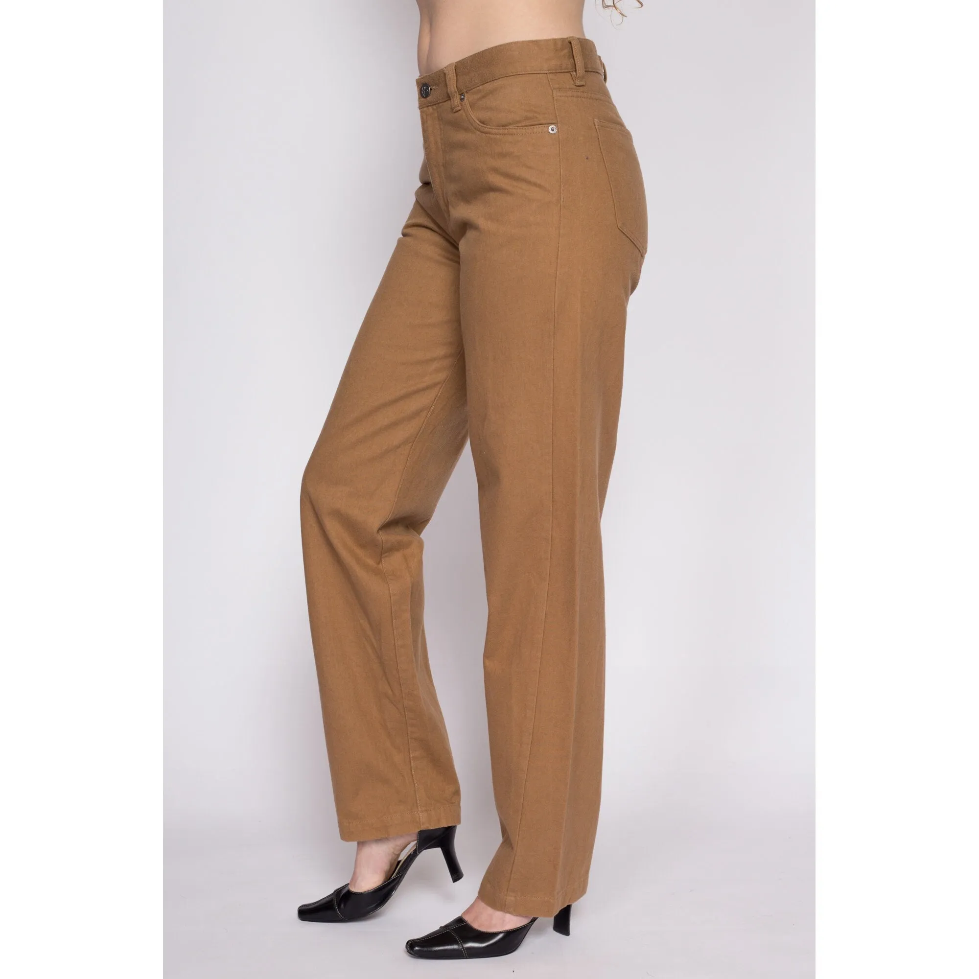 90s Calvin Klein Brown Mid Rise Pants - Medium