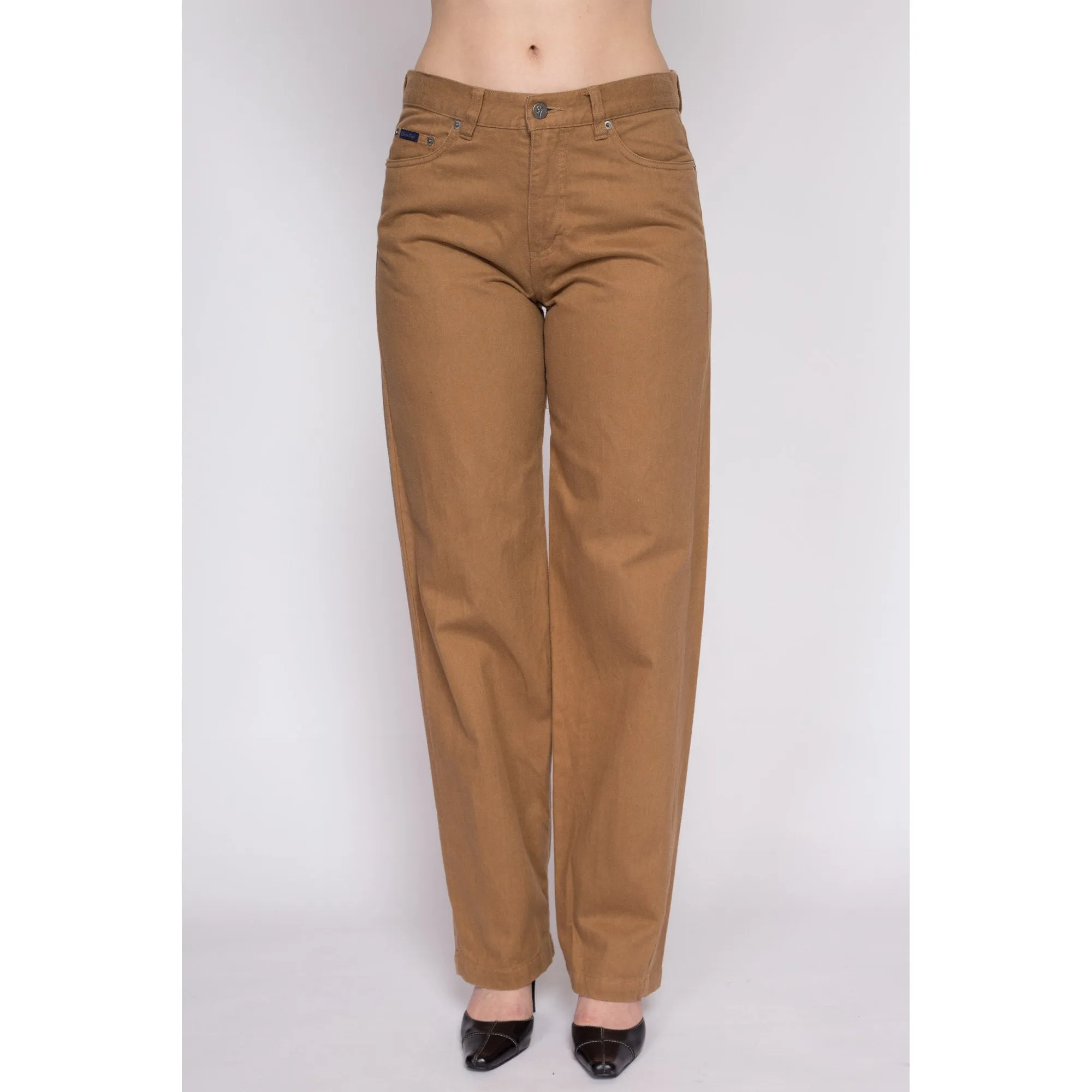 90s Calvin Klein Brown Mid Rise Pants - Medium