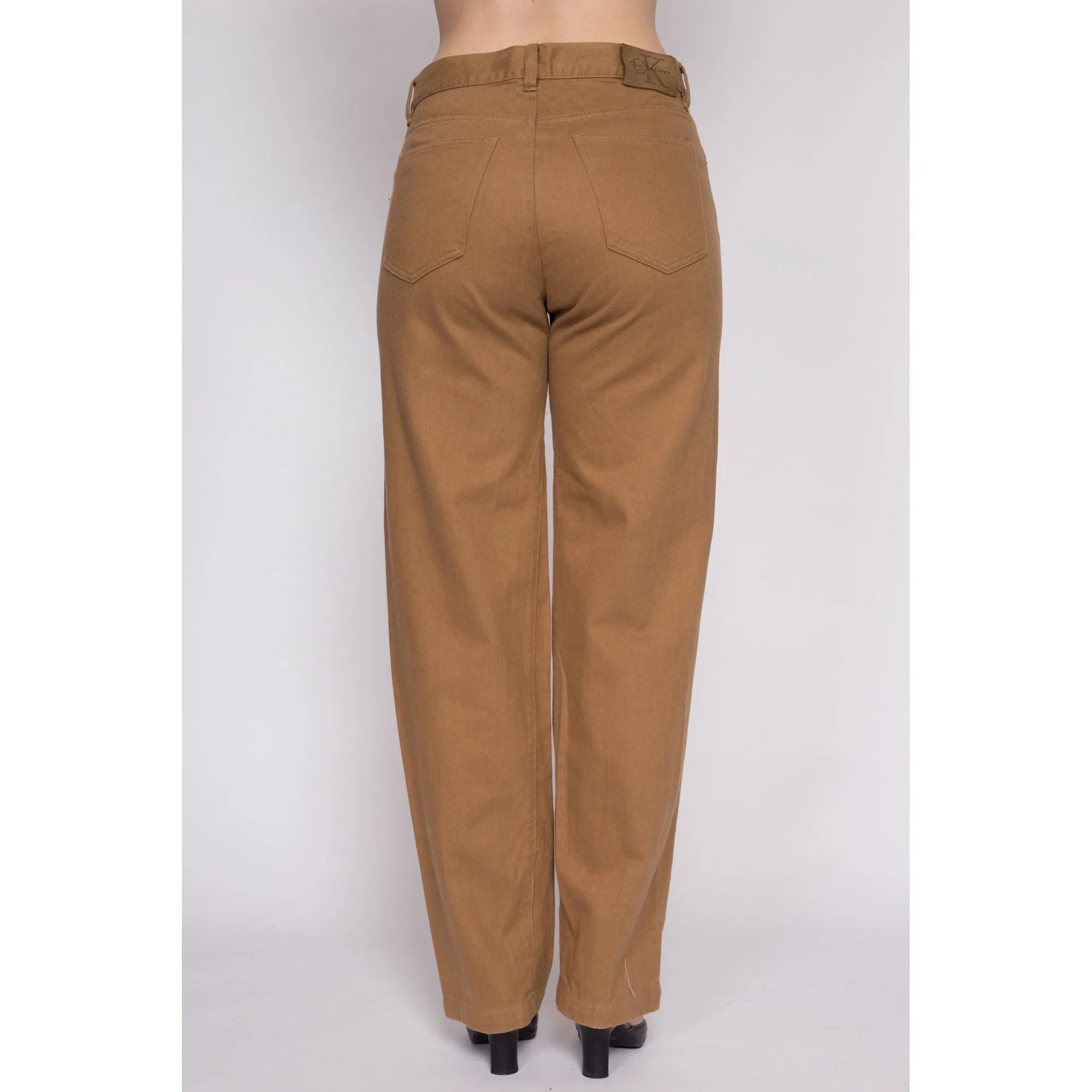 90s Calvin Klein Brown Mid Rise Pants - Medium