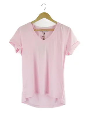 Alexandra Pink V Neck T Shirt XS