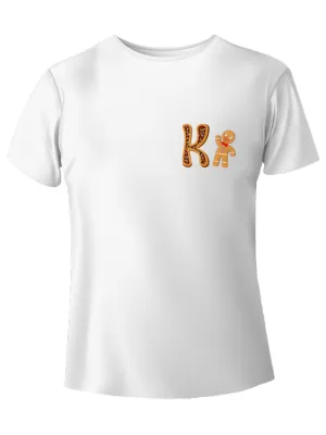 Alfabeto natalizio lettera K t-shirt