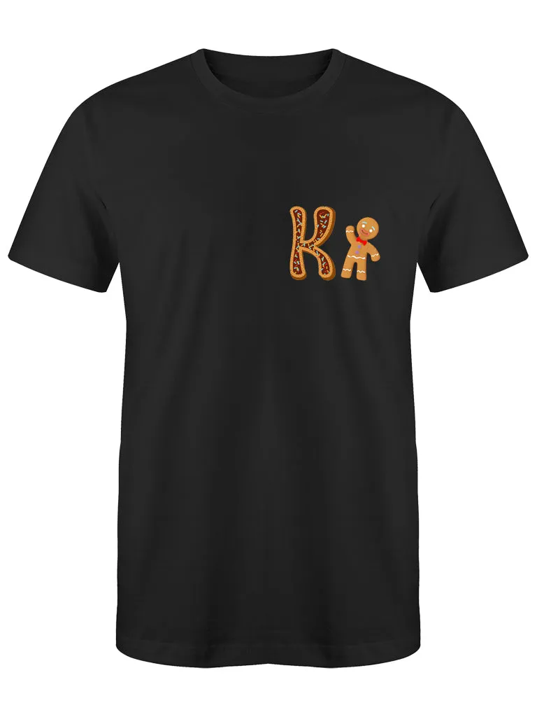 Alfabeto natalizio lettera K t-shirt