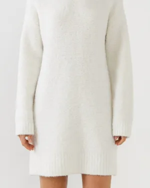 All Cozied Up Dress in Cream | Cream