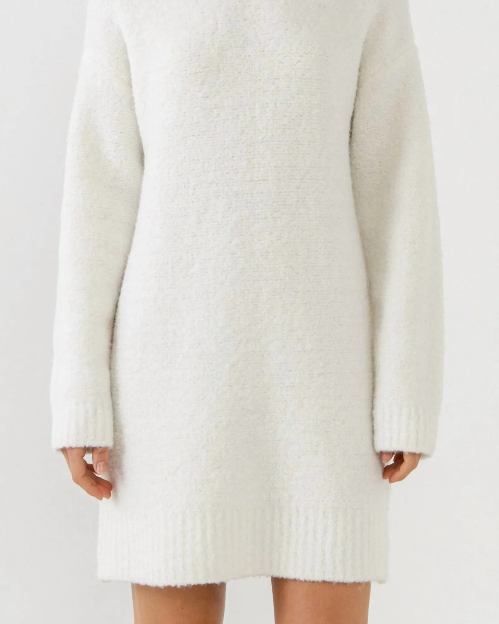 All Cozied Up Dress in Cream | Cream