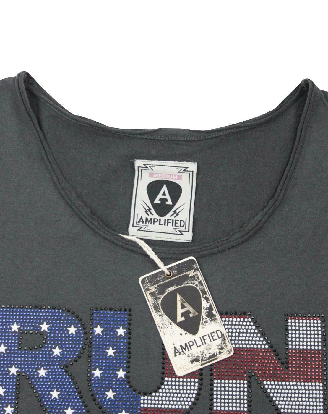 Amplified Clothing Run DMC Womens Grey Short Sleeved T-Shirt