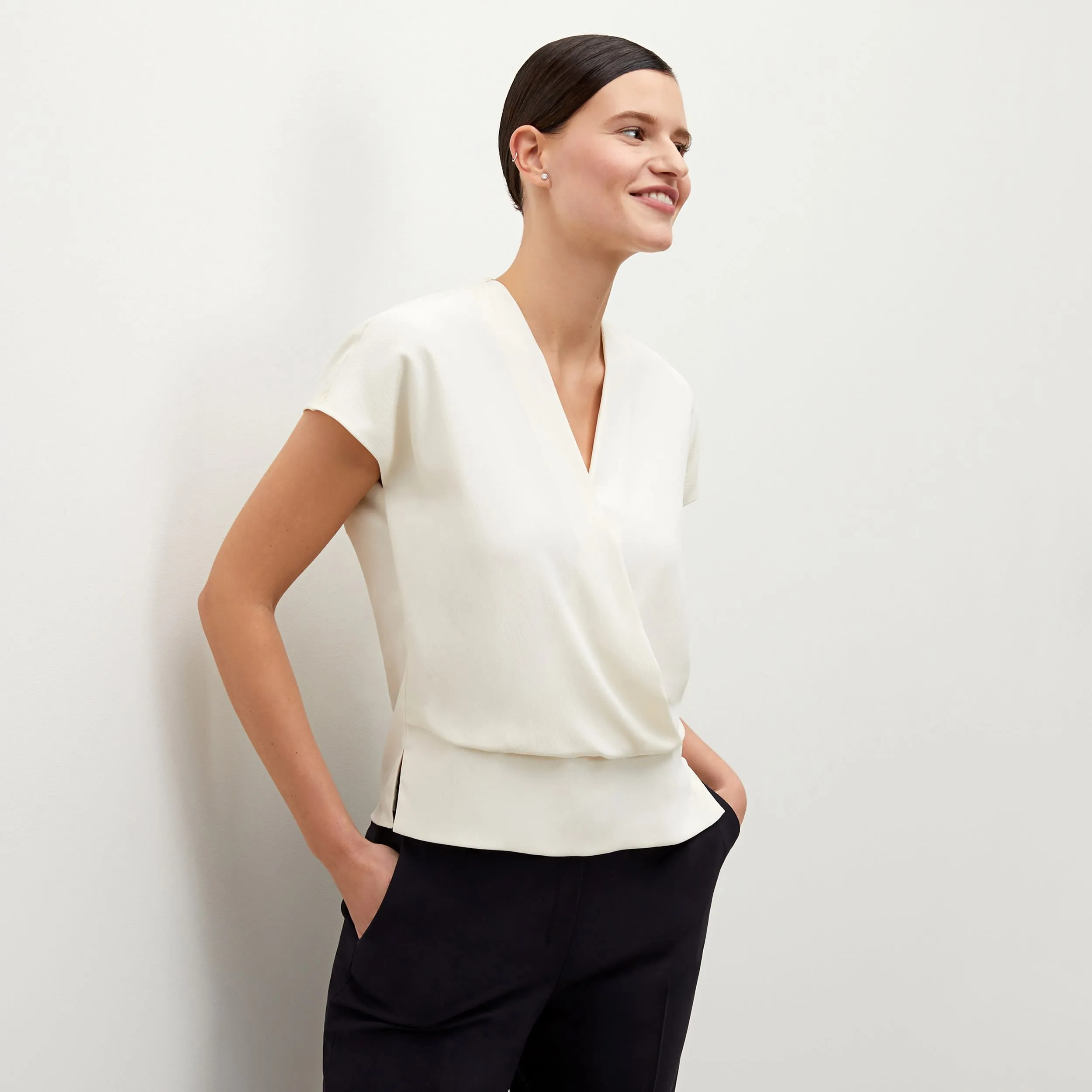 Antonia Top - Eco Soft Wave :: Alabaster