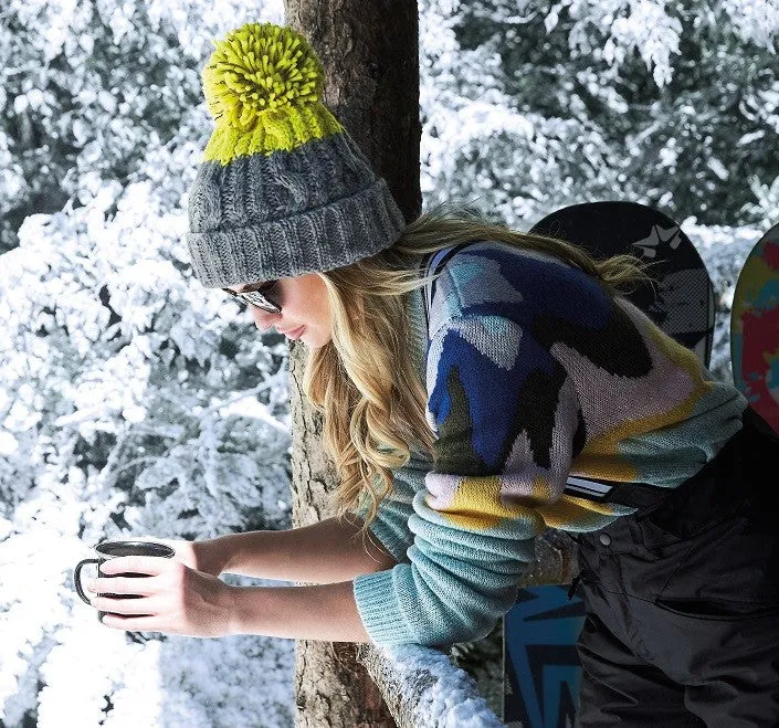 Apres Beanie | OXFORD NAVY/MUSTARD