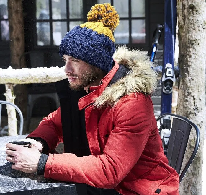 Apres Beanie | OXFORD NAVY/MUSTARD