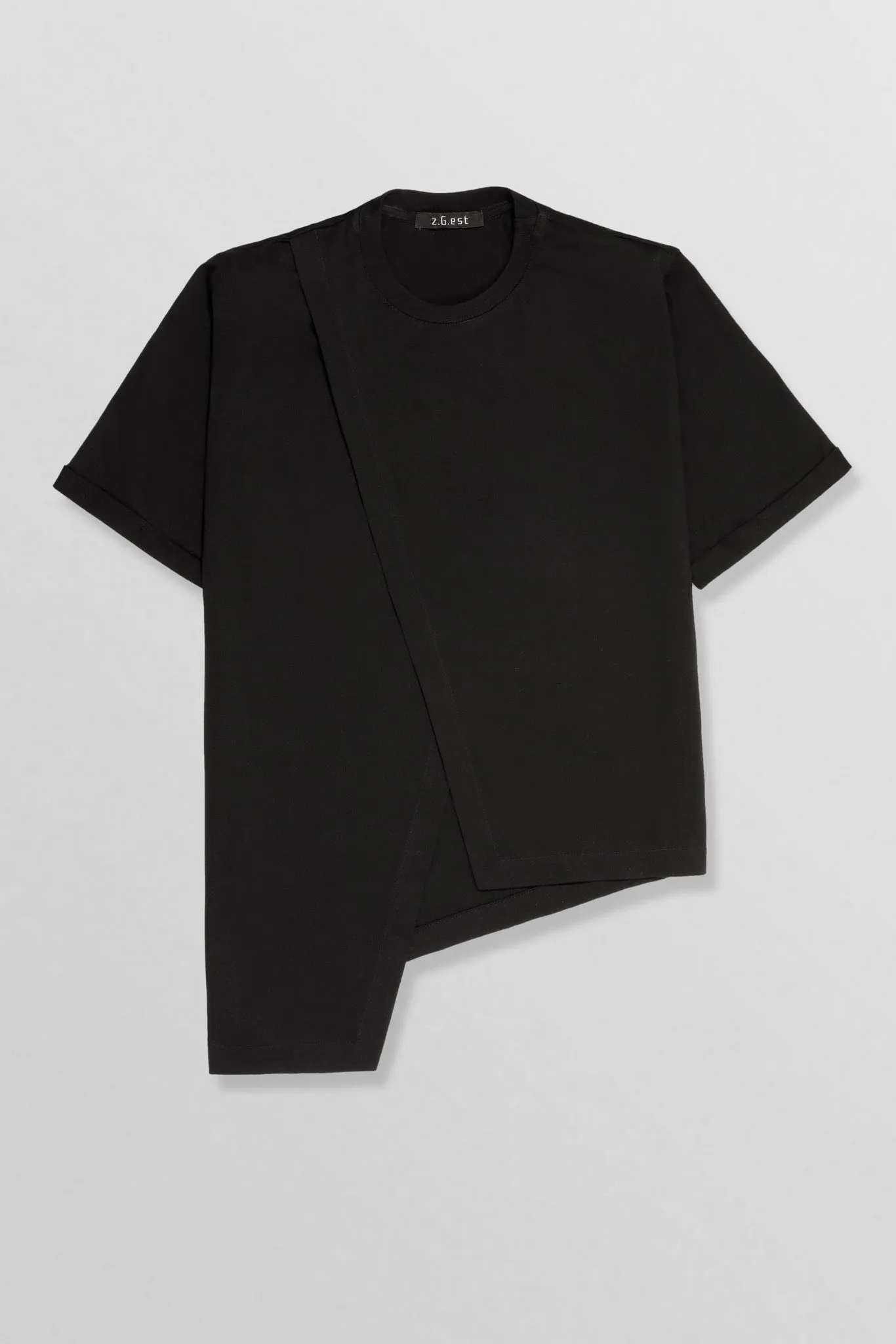 Ararat shirt with padded shoulders in black