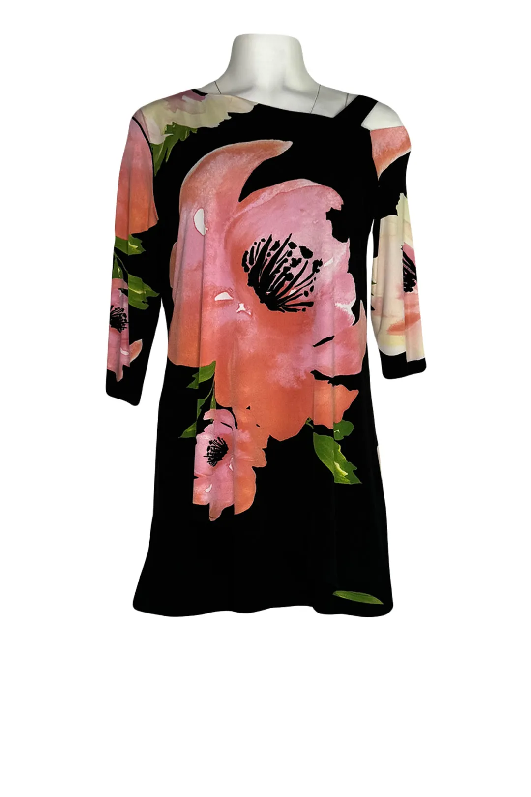 Asymmetric one shoulder layered tunic