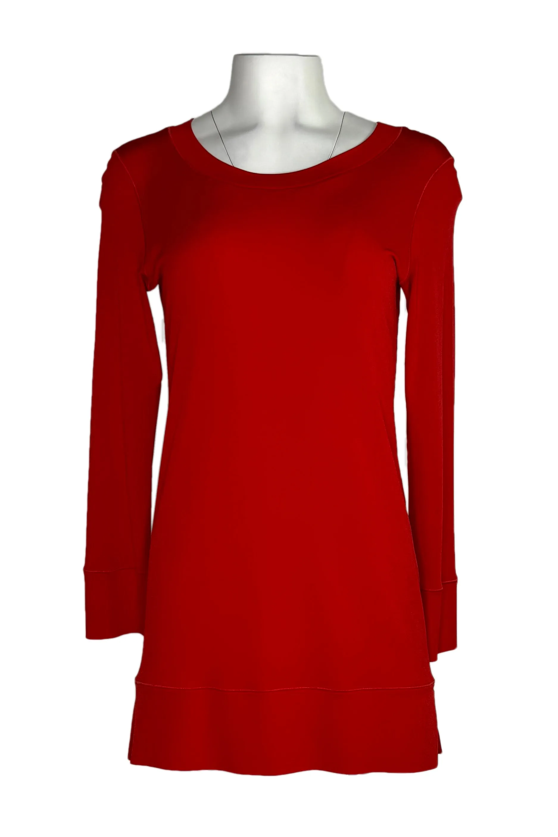 Banded long sleeve single layer tunic