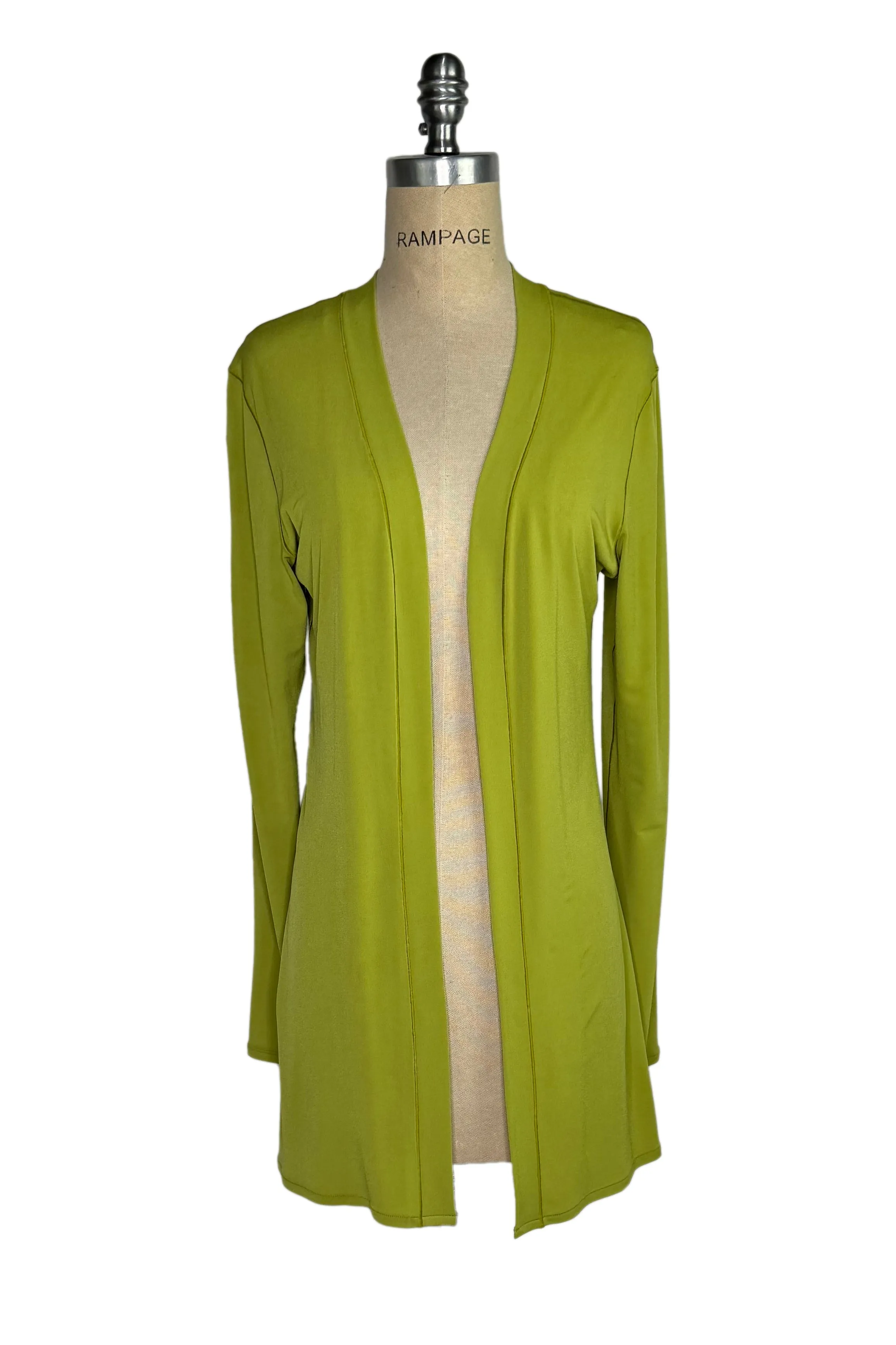 Banded neckline single layer long sleeve jacket