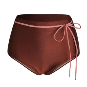 Barrel Womens Glow High Waist Pantie-NEUTRAL BRICK