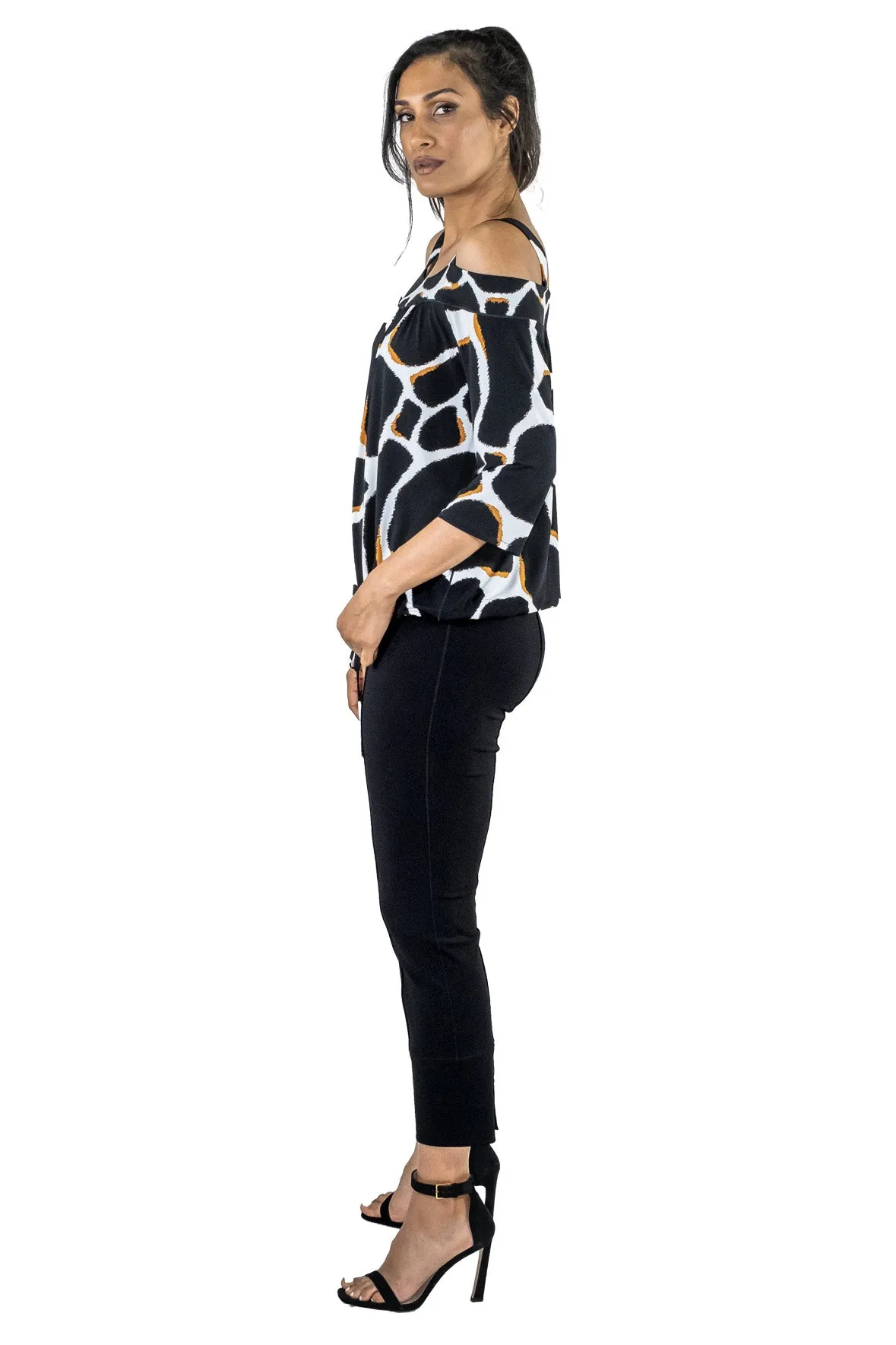 Blouson Off the Top Shoulder Top