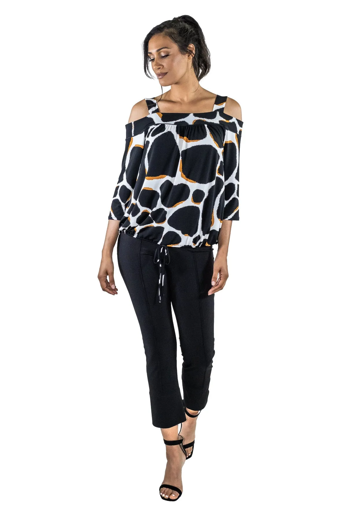 Blouson Off the Top Shoulder Top