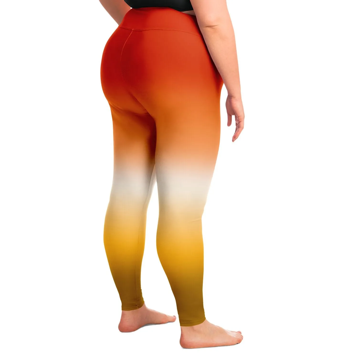 Butch Lesbian Pride Ombre High-Waist Plus Leggings