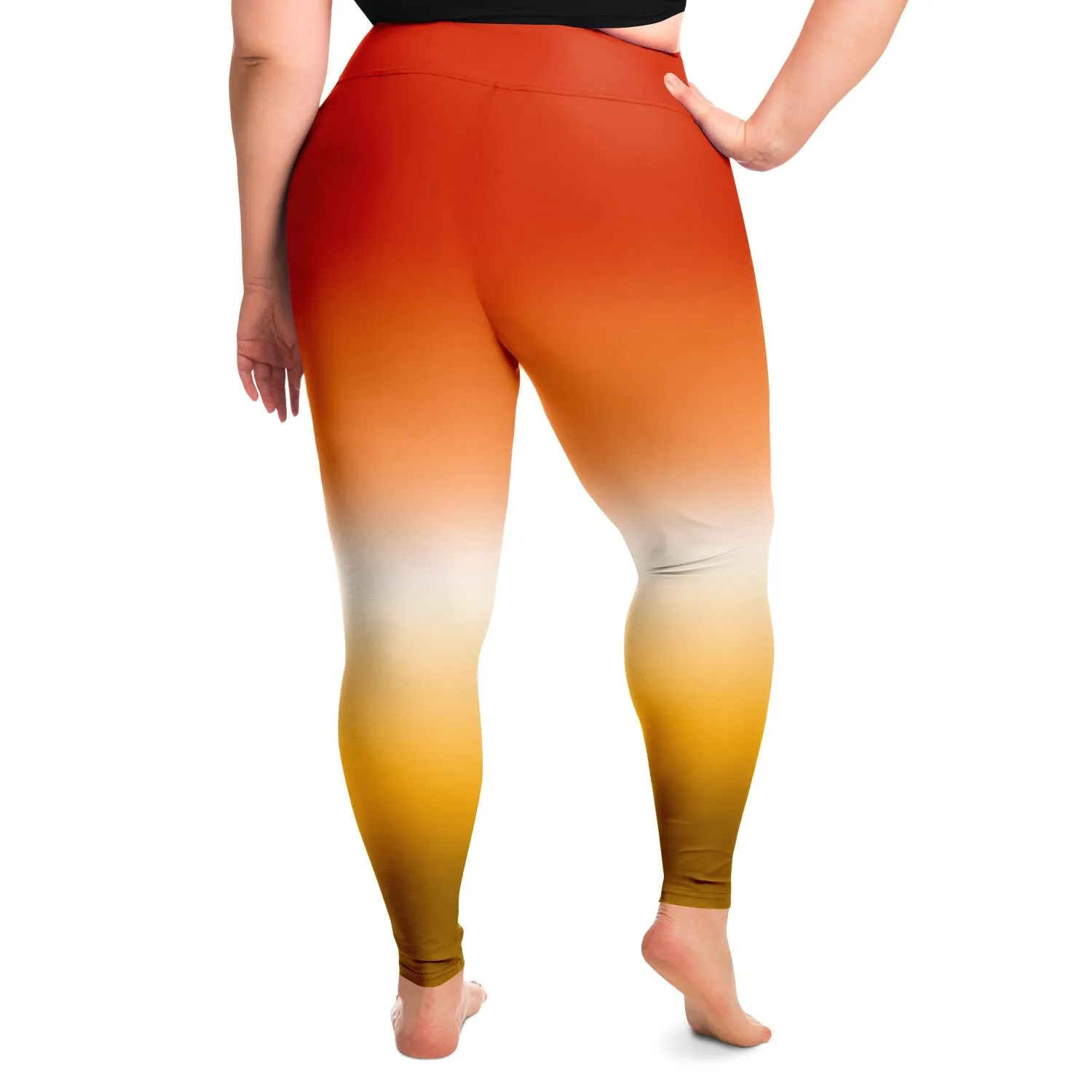Butch Lesbian Pride Ombre High-Waist Plus Leggings
