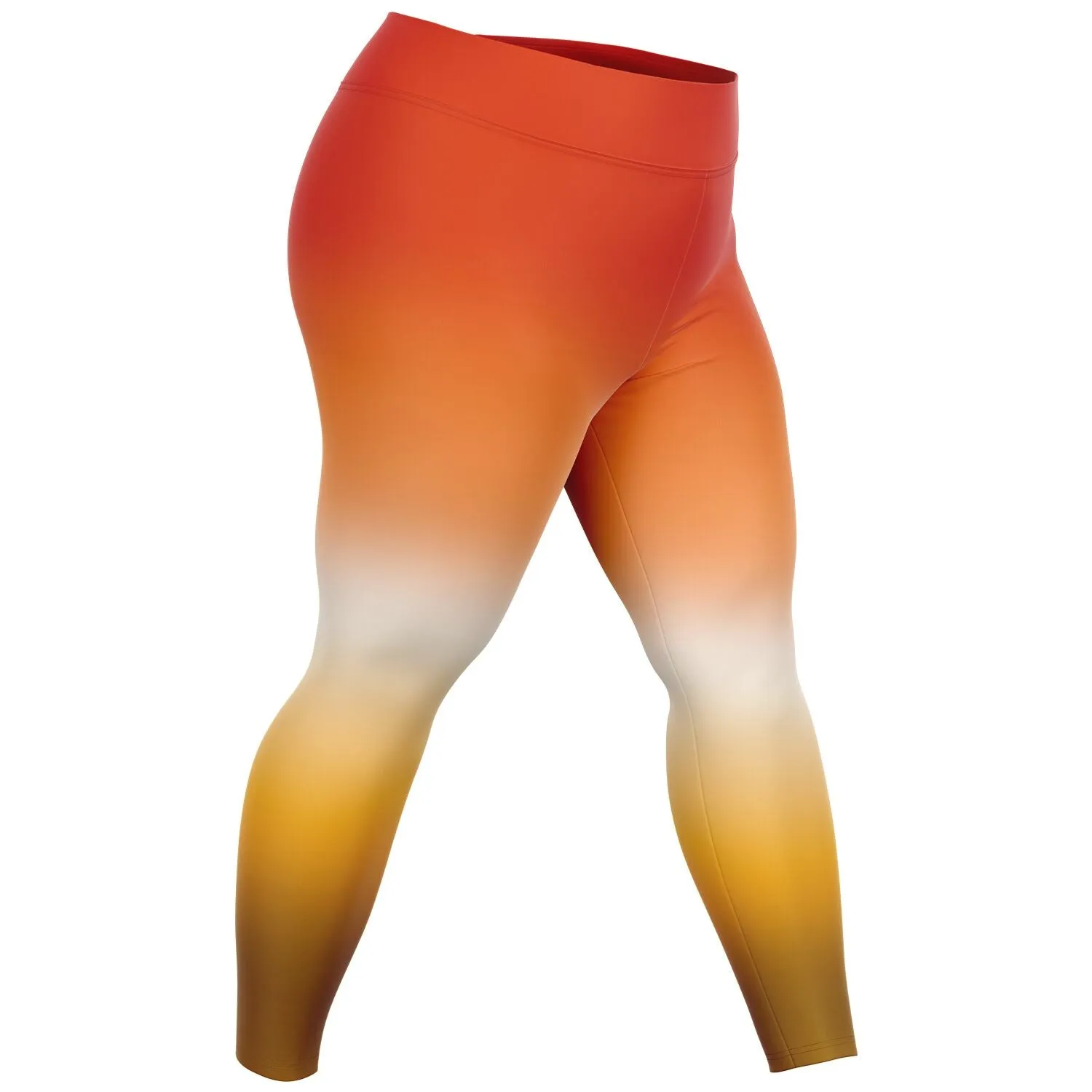 Butch Lesbian Pride Ombre High-Waist Plus Leggings