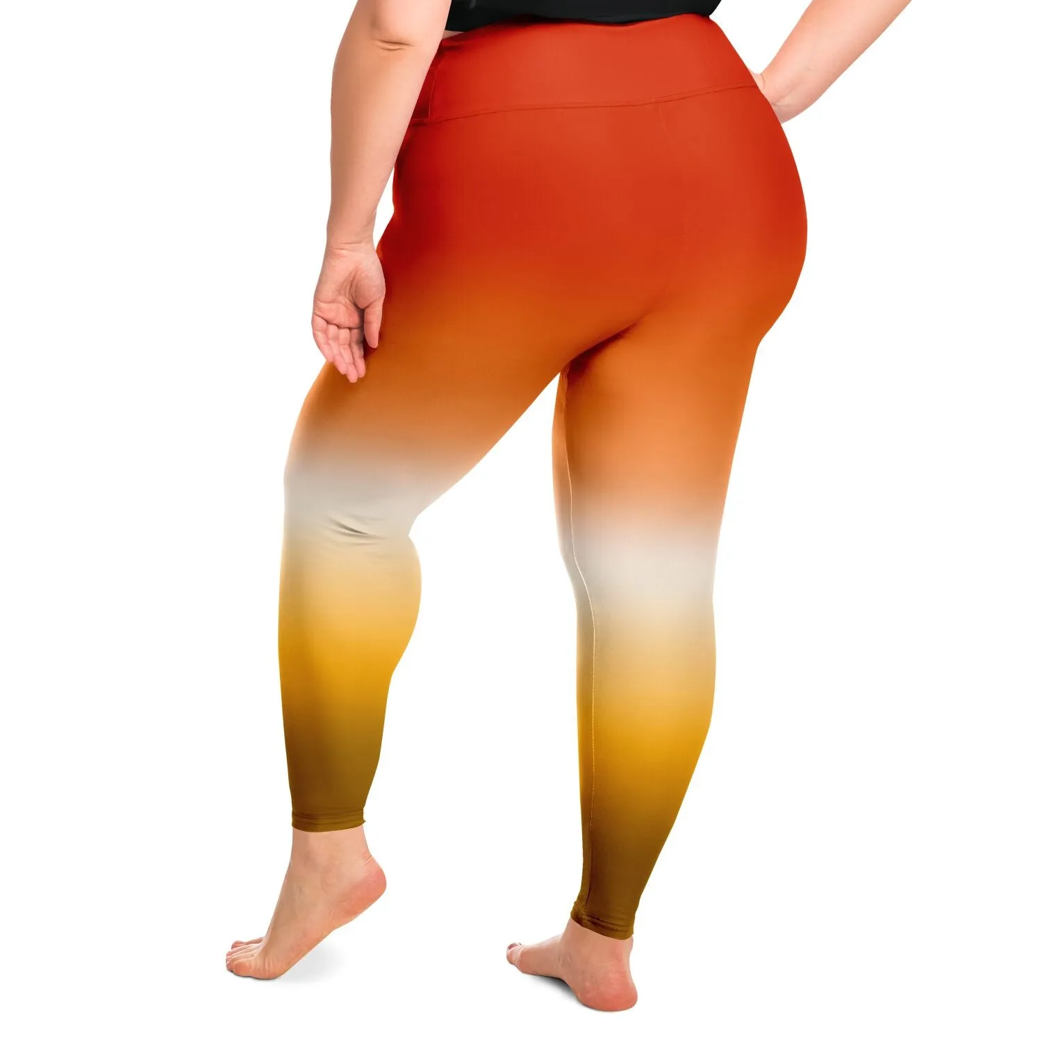 Butch Lesbian Pride Ombre High-Waist Plus Leggings