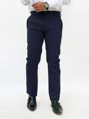 Cotton Chino Pant For Men Dark Navy Blue MCP19