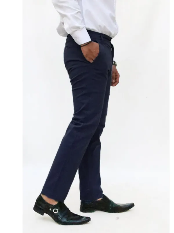 Cotton Chino Pant For Men Dark Navy Blue MCP19