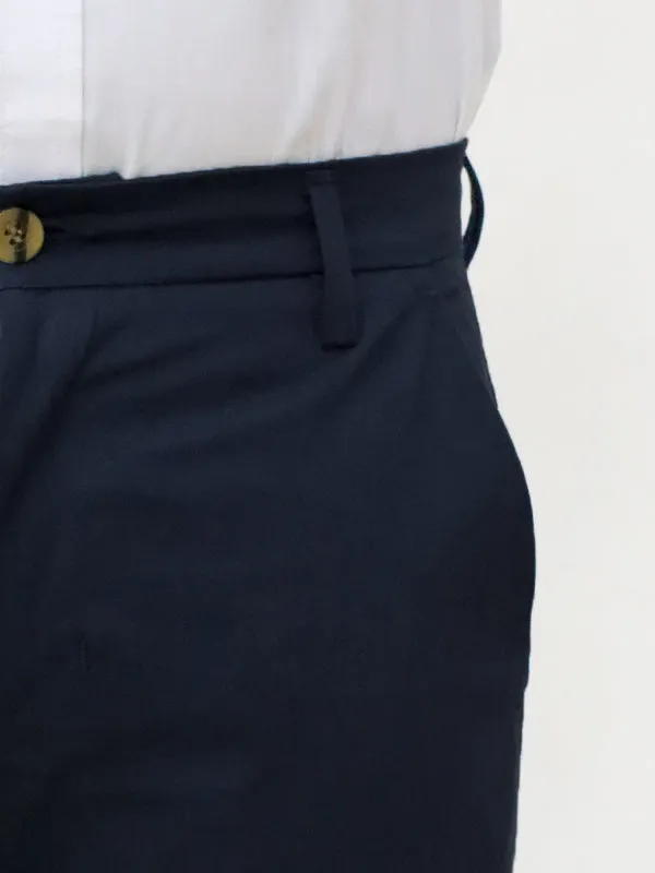 Cotton Chino Pant For Men Dark Navy Blue MCP19