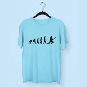 Cricket Player Round Neck Half Sleeve Classic T-Shirt