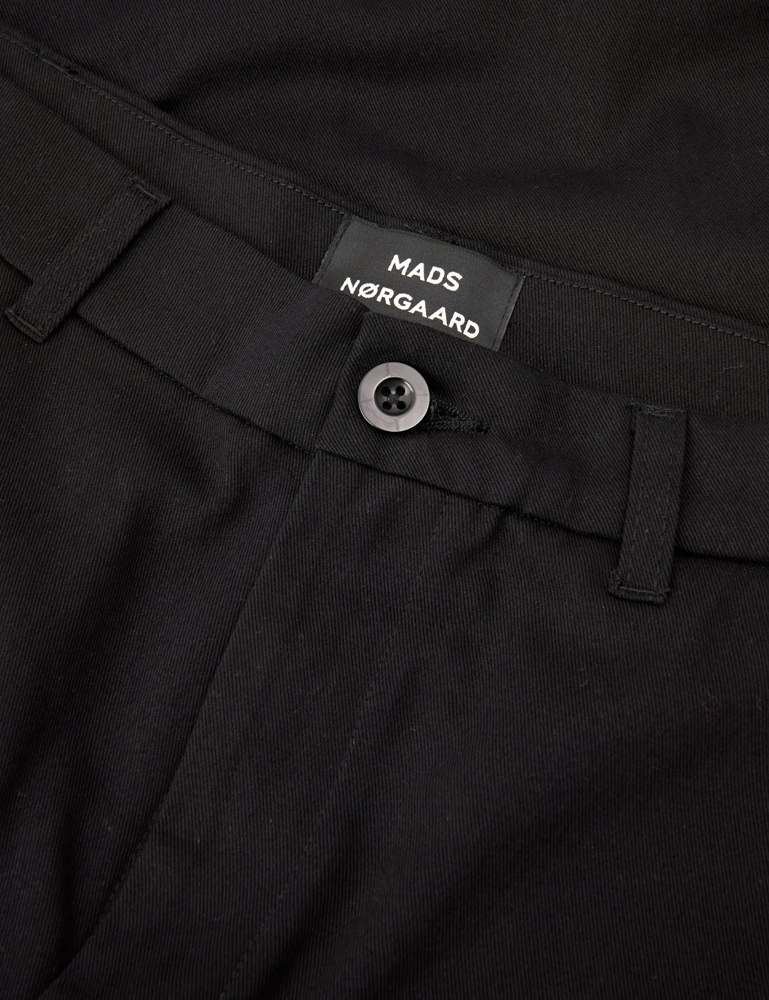 Crisp Twill Silas Pants, Black