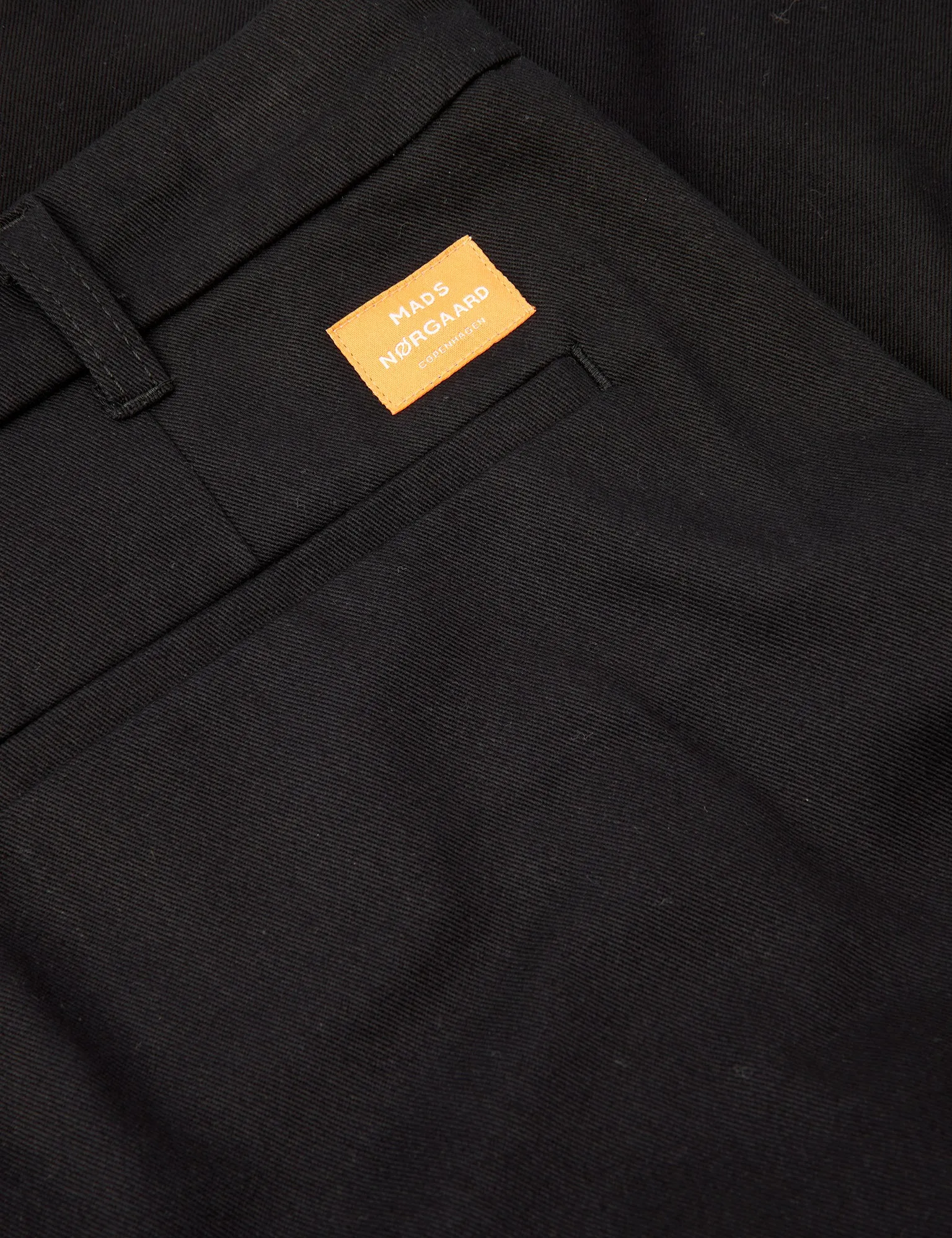 Crisp Twill Silas Pants, Black