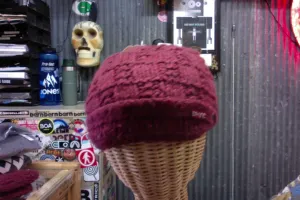 Dakine Audrey Beanie with brim red wine