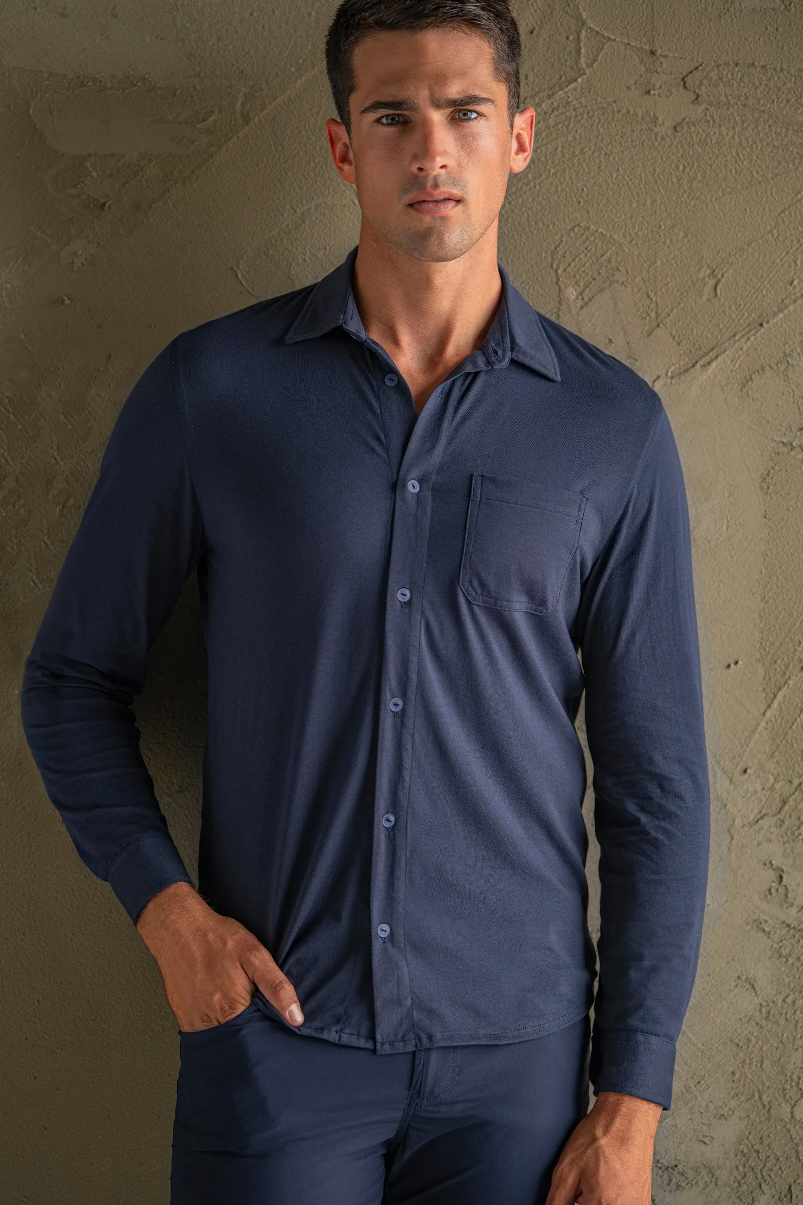 Dylan Button-Up Long-Sleeve Shirt