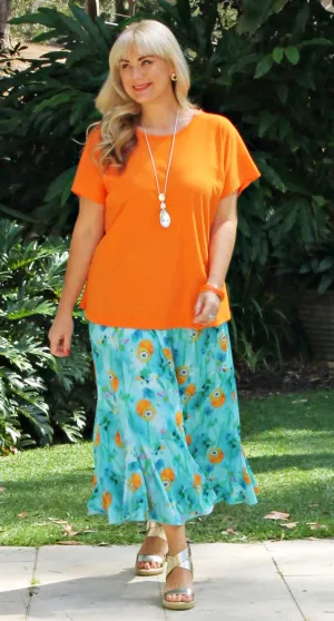 Easy Cotton Shell Top Orange