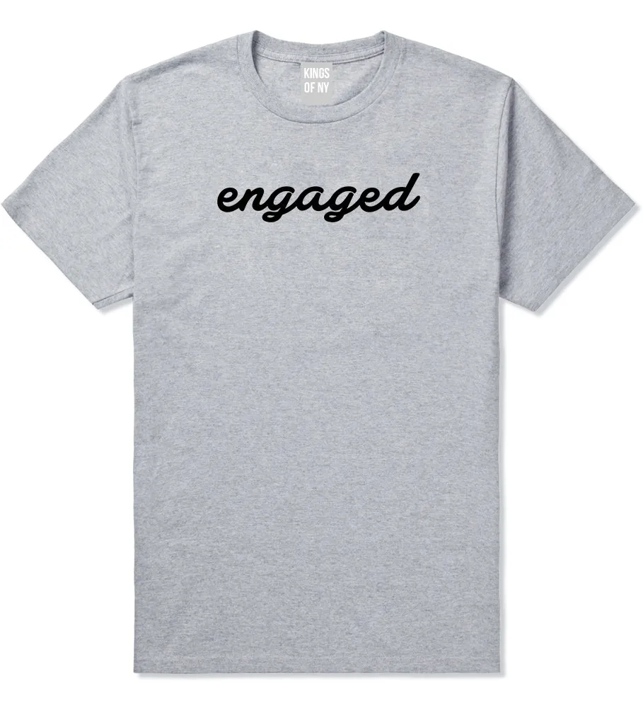Engaged Script Mens T-Shirt