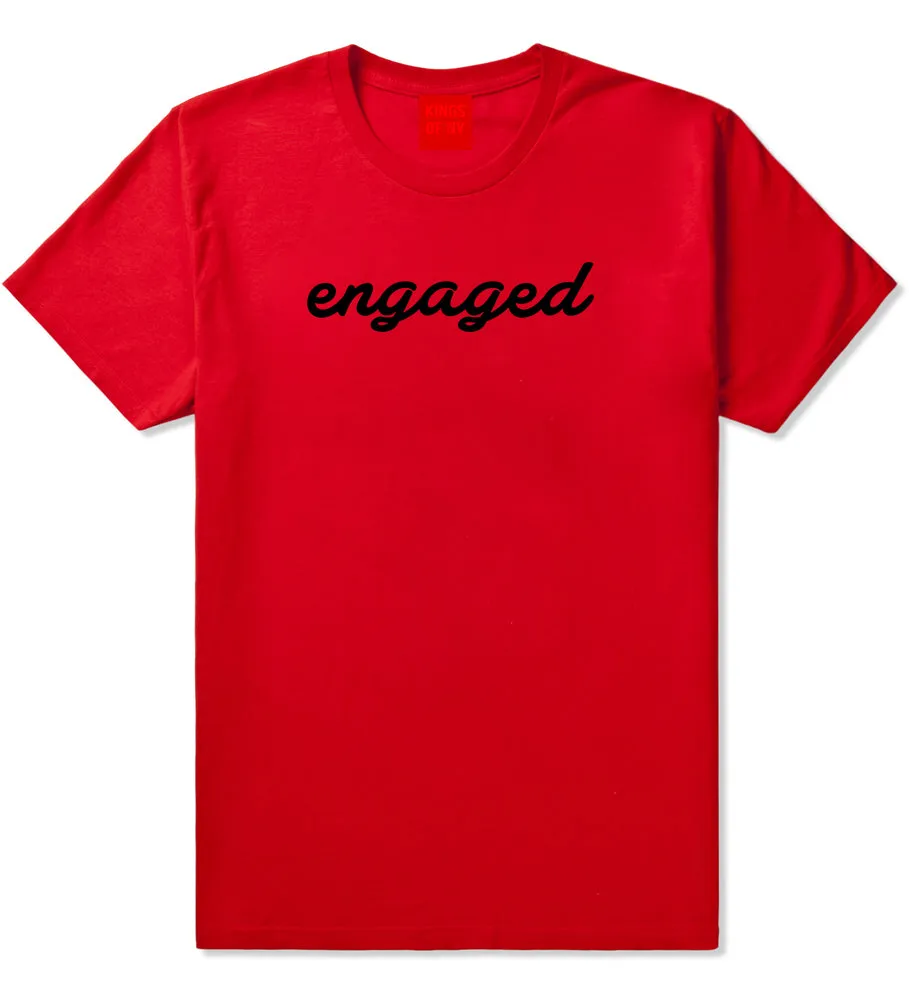 Engaged Script Mens T-Shirt