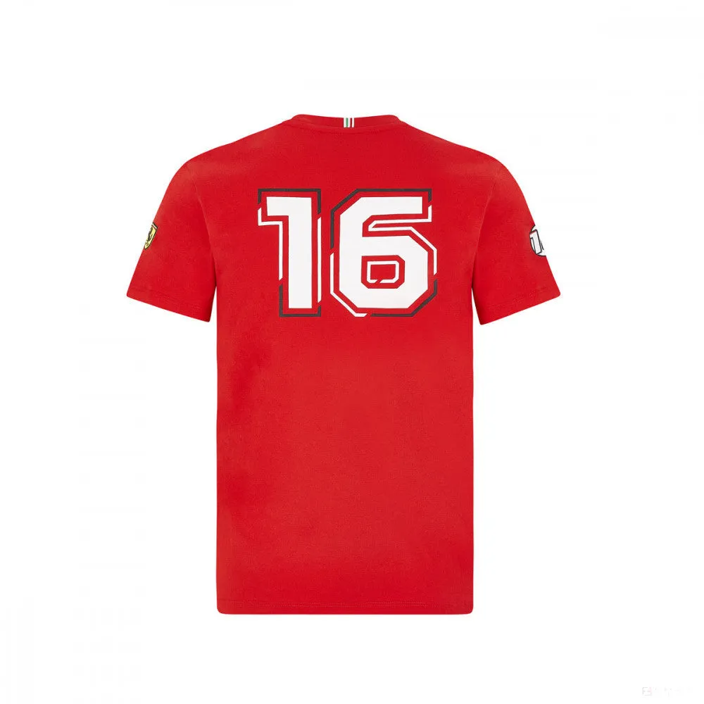 Ferrari Kids T-shirt, Charles Leclerc, Red, 2020