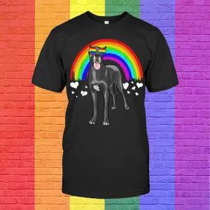 Gay Pride Shirts, Great Dane Rainbow Sunglasses Gay Pride Lgbt Tshirt, Lgbtq Shirts
