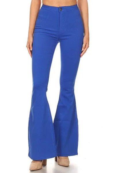 HIGH WAIST SUPER STRETCH DISCO BELL BOTTOM PANTS