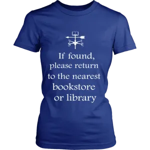 If found return to bookstore