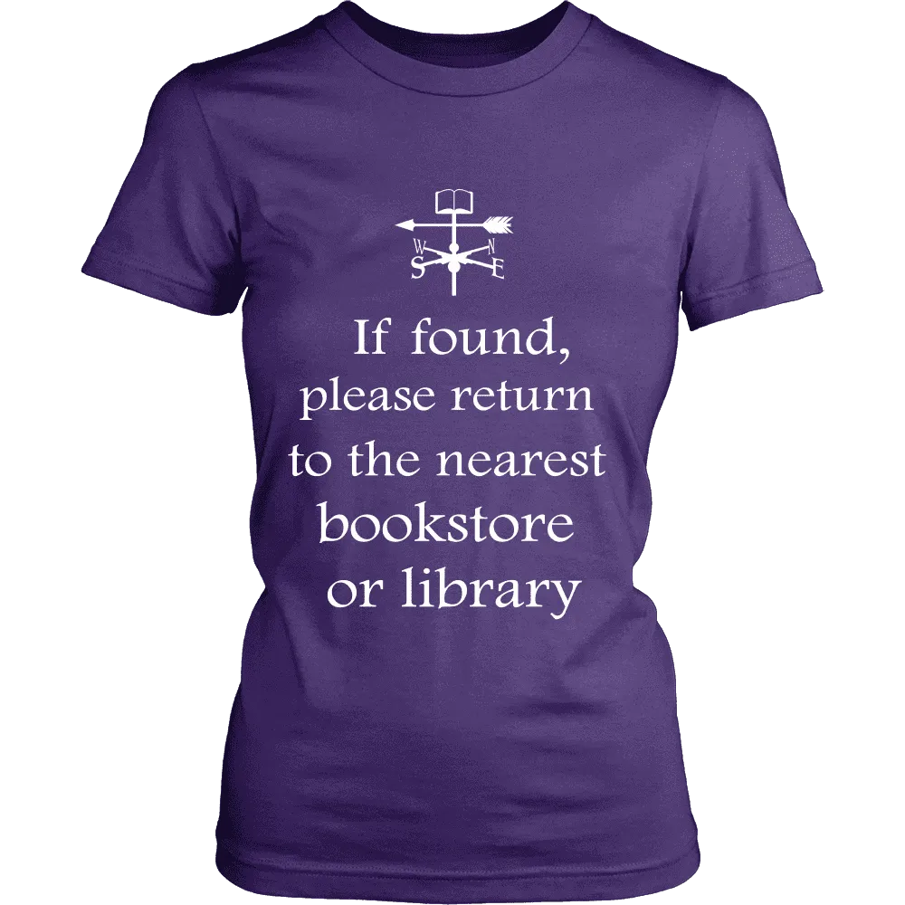 If found return to bookstore