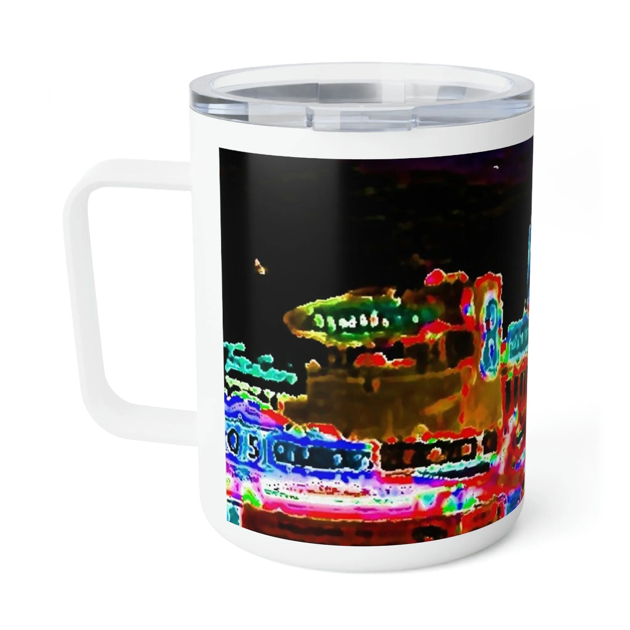 Insulated Coffee Mug, 10oz ... "No.9 Fishermen's Grotto - Fishermen's Wharf, SF, California" ... Family Archives: 1970's ... Original Works ...