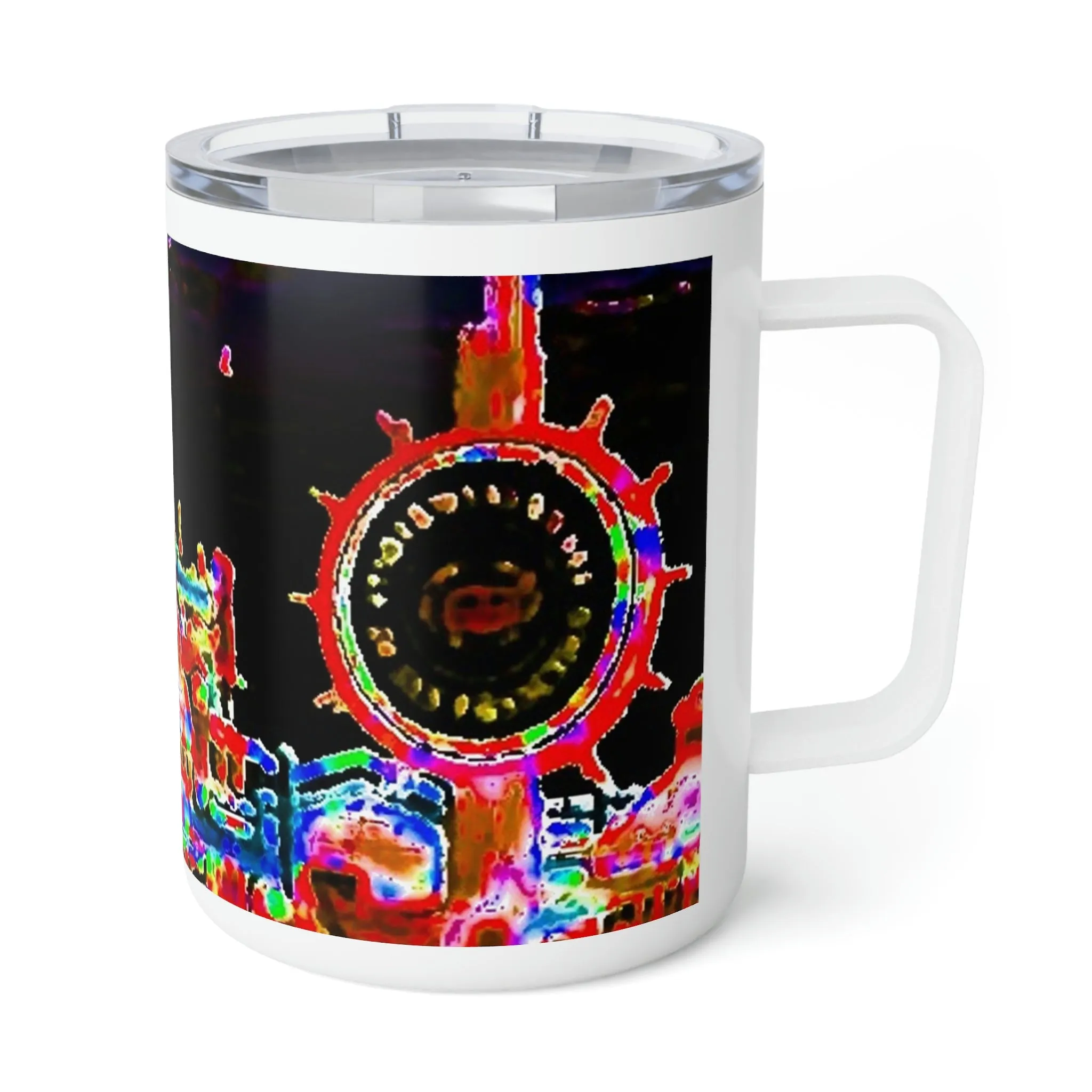 Insulated Coffee Mug, 10oz ... "No.9 Fishermen's Grotto - Fishermen's Wharf, SF, California" ... Family Archives: 1970's ... Original Works ...